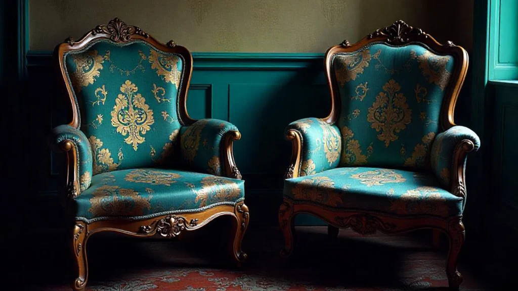 Antique chairs restored with eco-friendly area rug carpet cleaning near me services